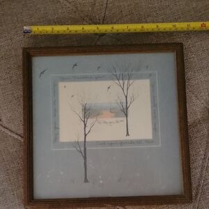 Brown and Blue Picture Frame